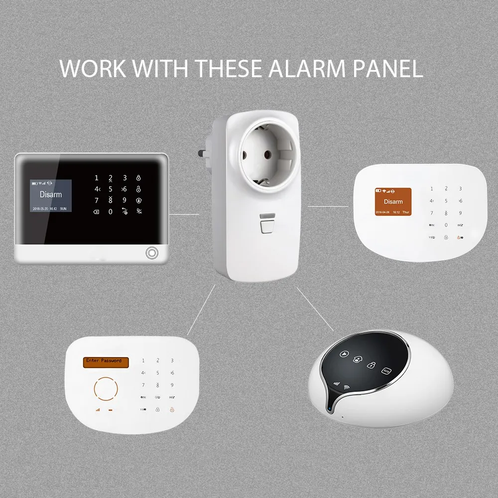 Wireless Remote Wifi Socket Switch Smart Power Plug 433Mhz For H6 Security Alarm System(Eu Plug) | Обустройство дома