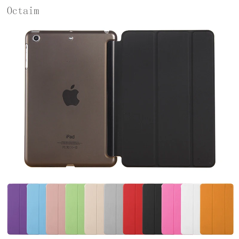 Чехол из полиуретановой кожи для планшета нового iPad 9 7 2018 2017 Тонкий Стенд умный