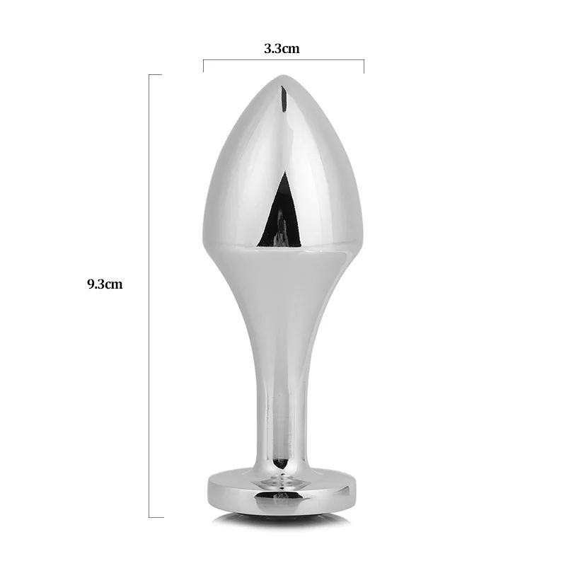 Sex Toys Metal Anal Beads Crystal Jewelry Butt Plug Prostate Open Stimulator Dildo Stainless Steel For Woman Couples | Красота и