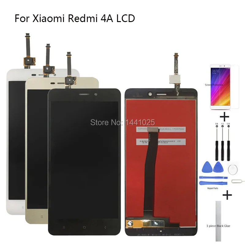 Сменный экран дисплея для Xiaomi Redmi 4A ЖК сенсорный 5 0 дюйма черный белый золотой