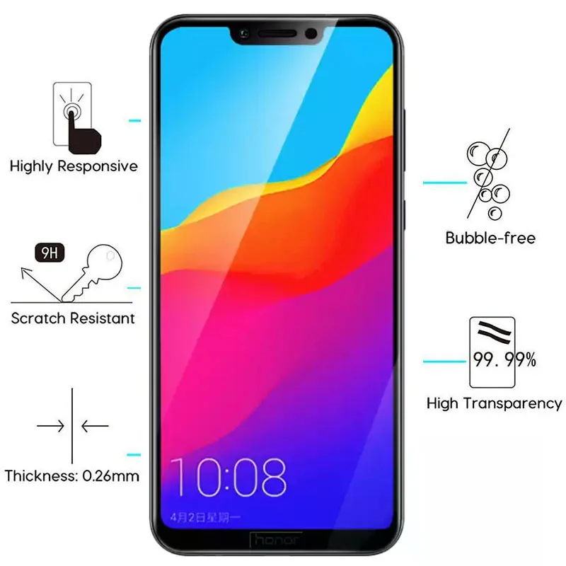 Защитное стекло для Honor Play закаленное Полный экран протектор чехол на телефон Huawei