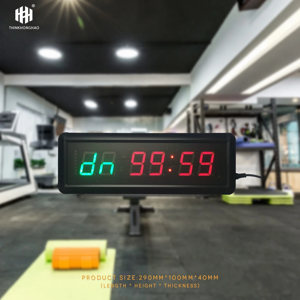1 5 дюйма 6 цифр светодиодный Таймер бокс тренажерный зал Crossfit tabata EMOM интервал