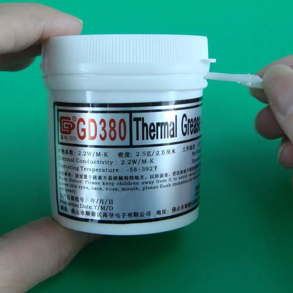 GD380 теплопроводная смазка паста Кремниевая теплоотвод вес нетто 150 г упаковка