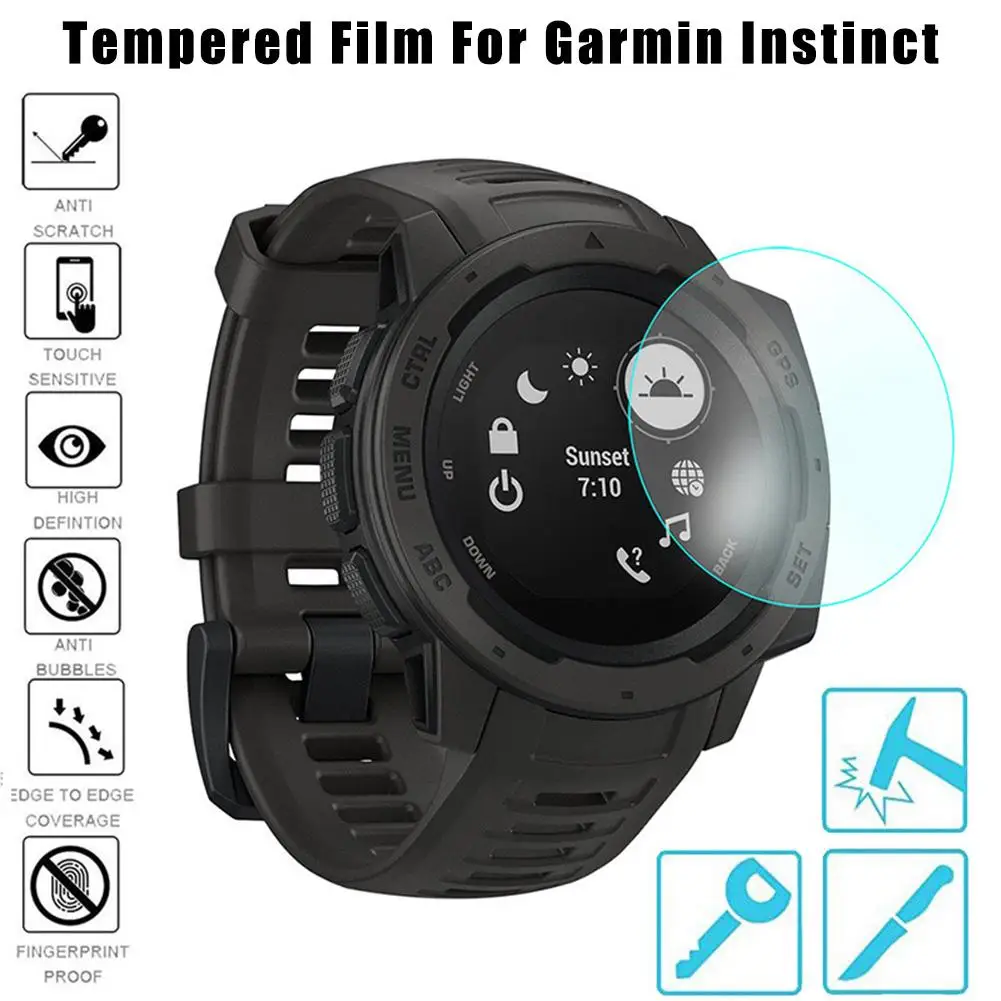 Защита для экрана HLH 9 H твердость к царапинам закаленное стекло Garmin Instinct анти-пена