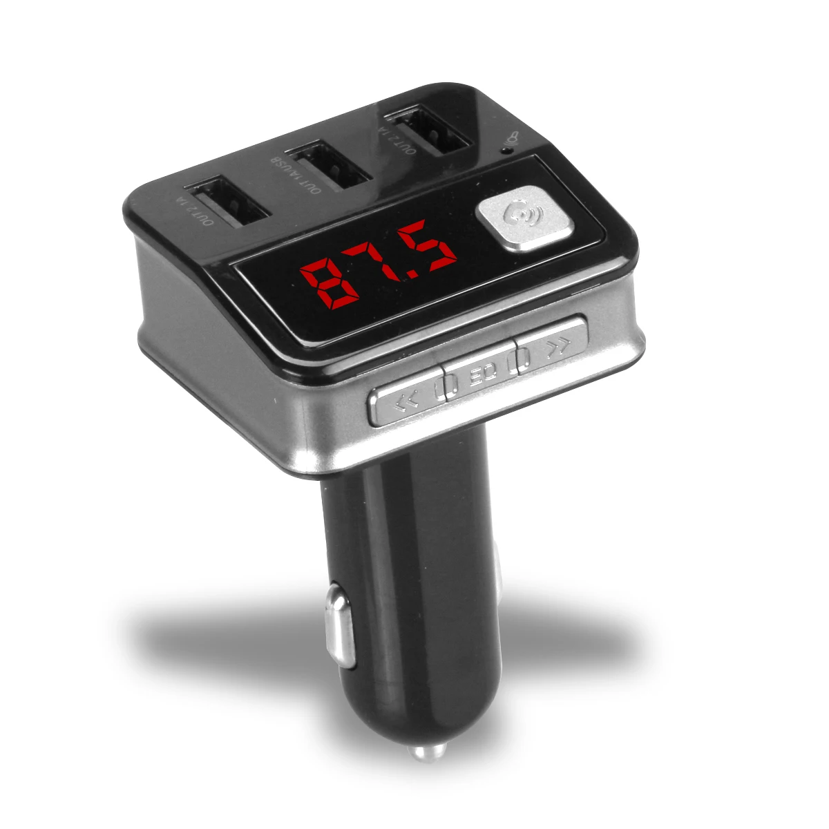 3 USB 2.0 FM Transmitter Car Charger Hand-free Calling A2DP MP3 Player 5.2A 5V LED Display Battery Voltage Monitor | Автомобили и