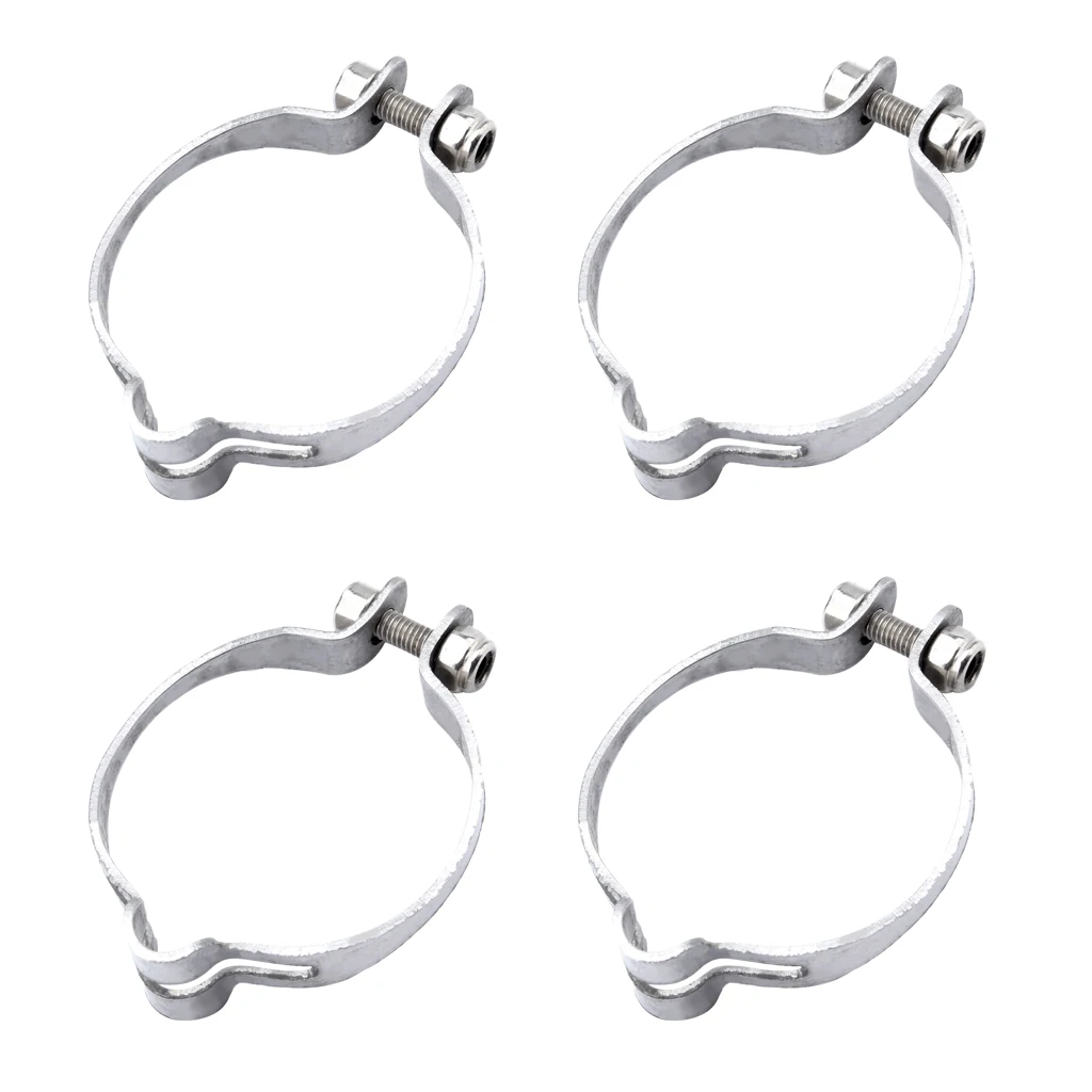 

Pack of 4pcs Iron Clamp-On Vintage Bike Frame Mount Gear Brake Cable Stop Backstop 28.6mm for Brake Cable Housing