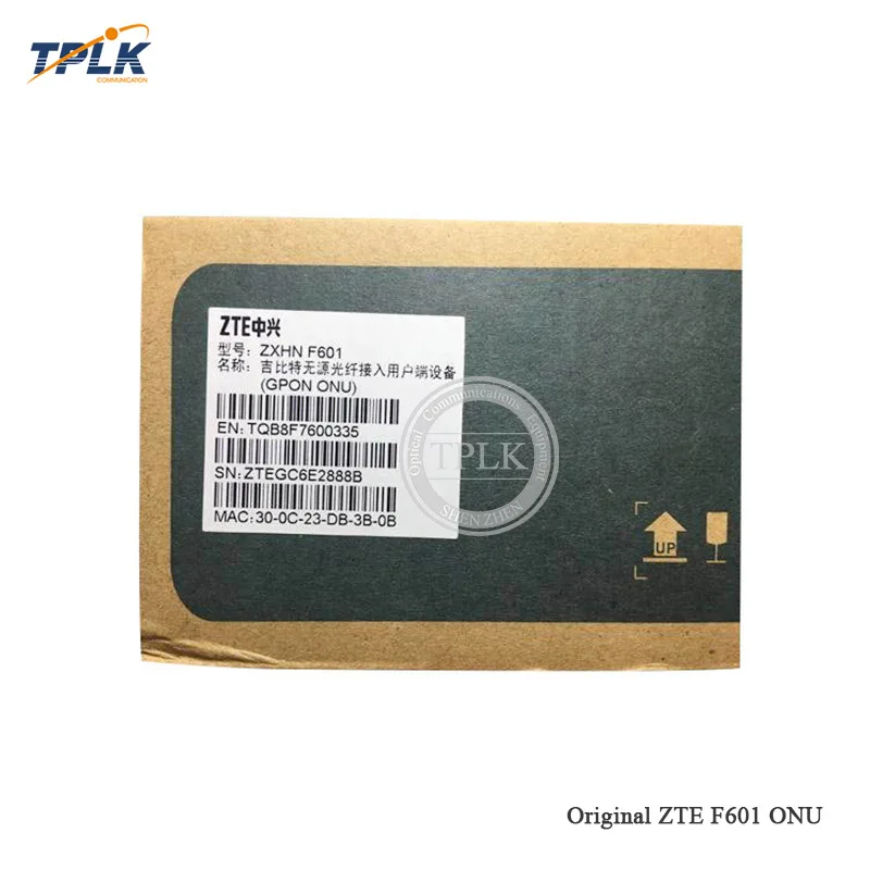100% оригинальный новый ZTE F601 GPON FTTH ONT ZXA10 терминал или FTTO onu с 1GE Ethernet портом