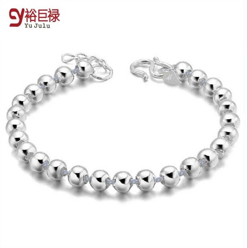 

2020 Lose Money Sale Lowest Price Wholesale Bracelet Silver 4mm Budda Ball Beaded Bracelet Woman Man 925 Jewelry