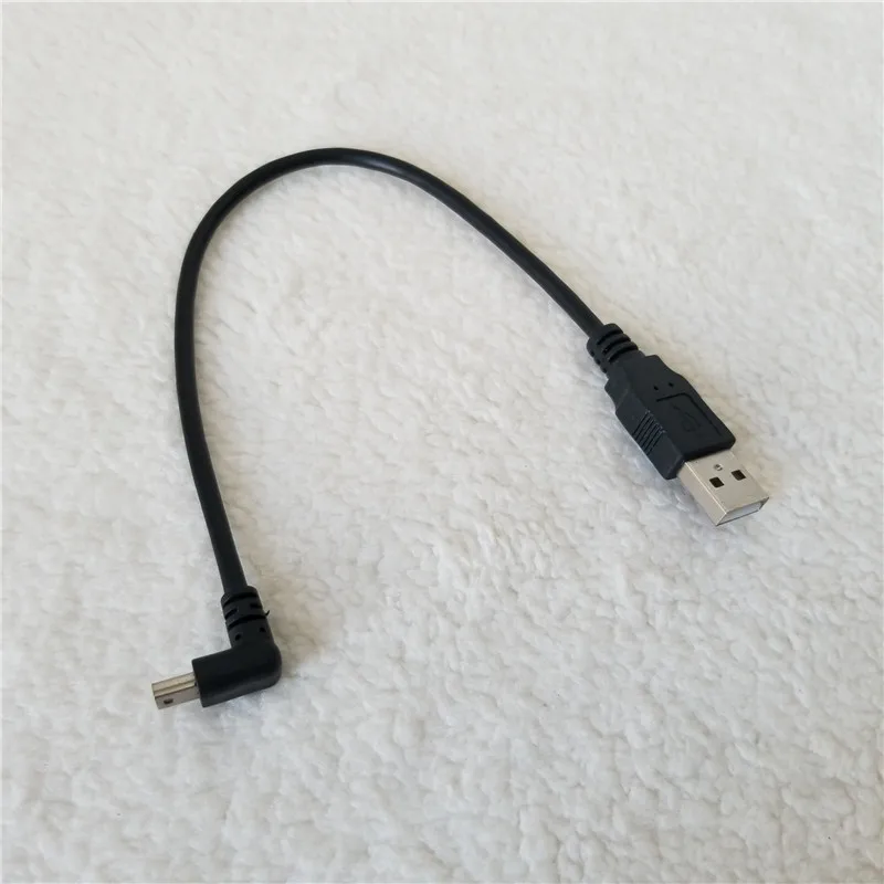 USB 2 0 Mini 90 градусов вниз угол к мужчина мужчине Удлинитель данных кабель для