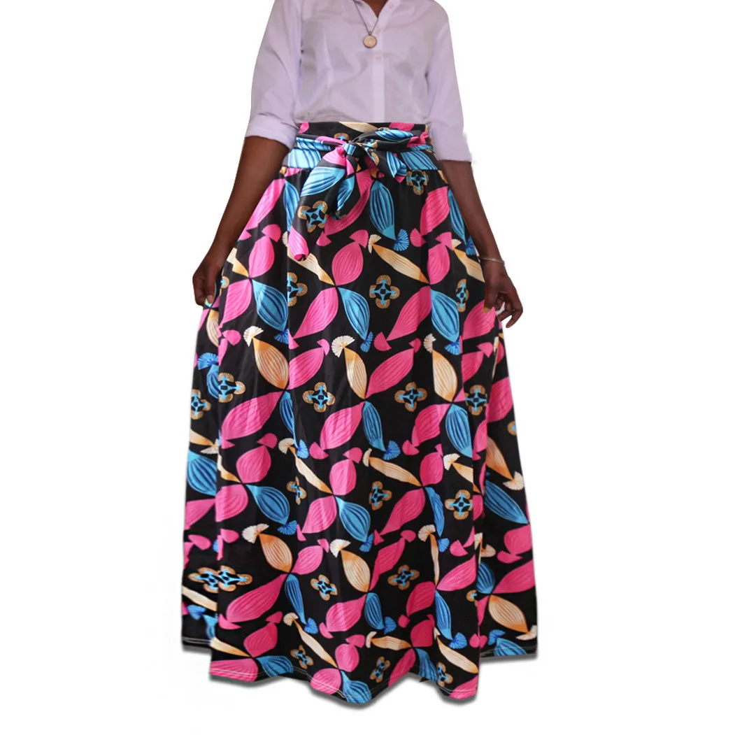 

2019 new summer african women plus size skirts M-5XL