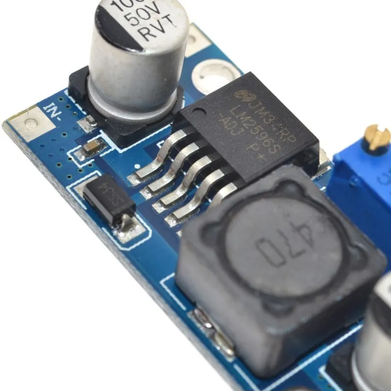 DC LM2596 LM2596S 4 35V Регулируемый понижающий модуль питания В 3A Макс выход 1 23 V
