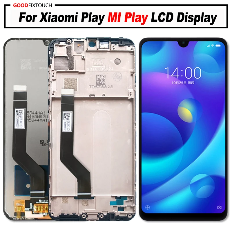 ЖК дисплей 5 84 дюйма для Xiaomi Play сенсорный экран в сборе сменная сенсорная панель mi