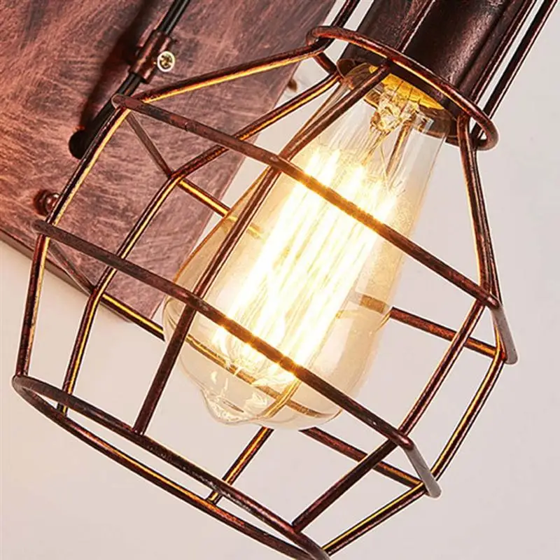 Лофт ретро ржавый стиль подъемный шкив винтажный настенный светильник Настенный