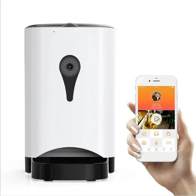 UK/AU/EU 4.5L питатель для домашних животных Wifi Пульт дистанционного управления