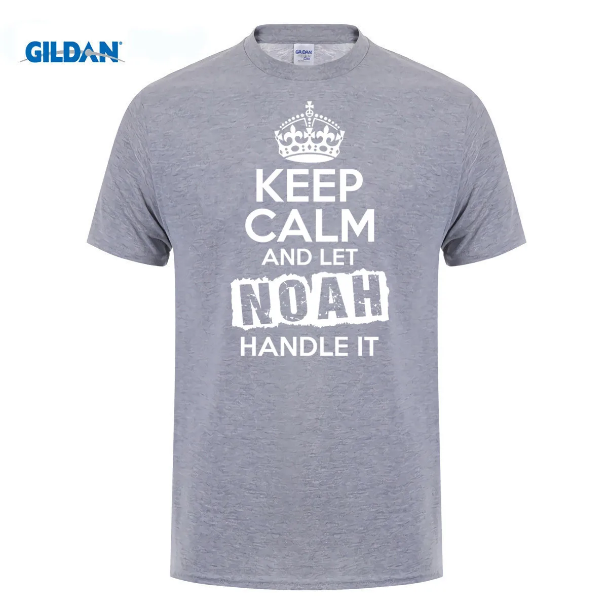 Футболка GILDAN Noah Keep Calm и пусть Ноя справится с этим | Мужская одежда