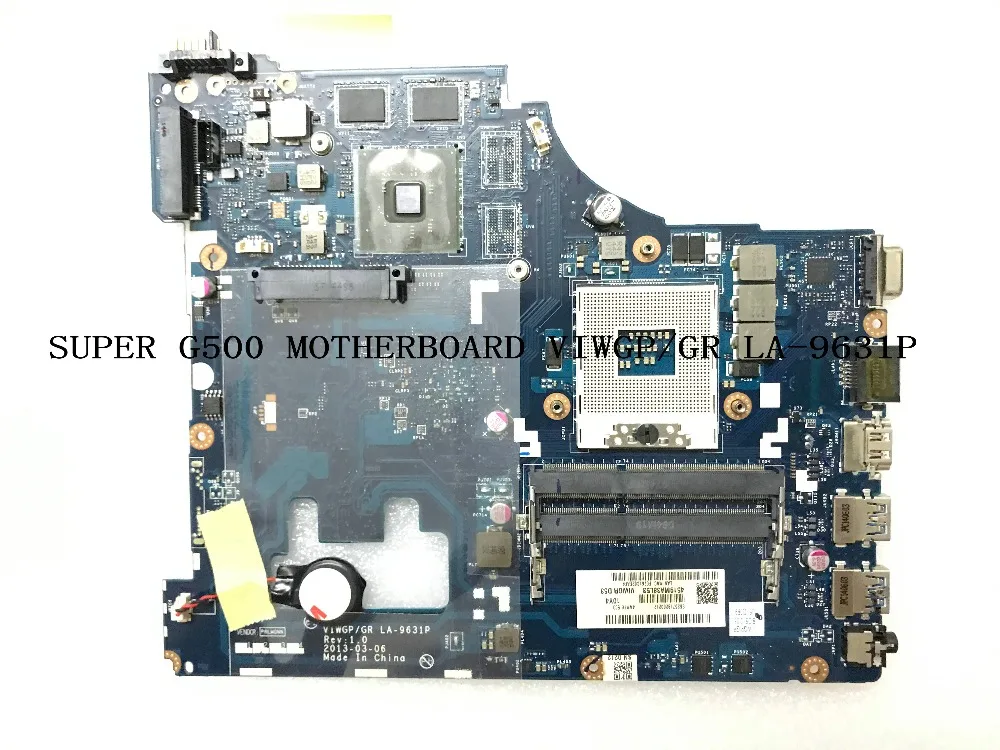 Доступная материнская плата VIWGP/GR LA-9631P для ноутбука Lenovo G500 полностью