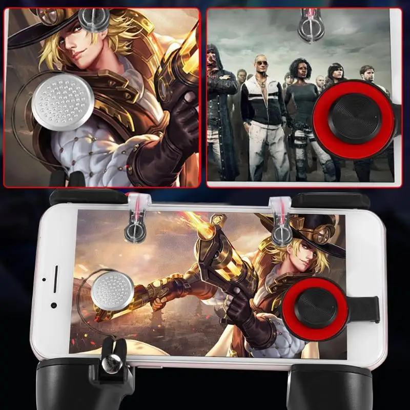 2 шт. 3 в 1 смартфон игровой джойстик ручка пожарный триггер Кнопка Aim Key R1L1 шутер
