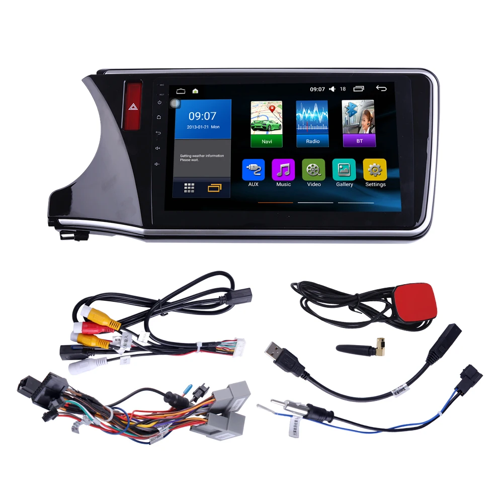 Восьмиядерный 1024*600 Android 8 1 автомобильный DVD GPS навигационный плеер Deckless стерео для