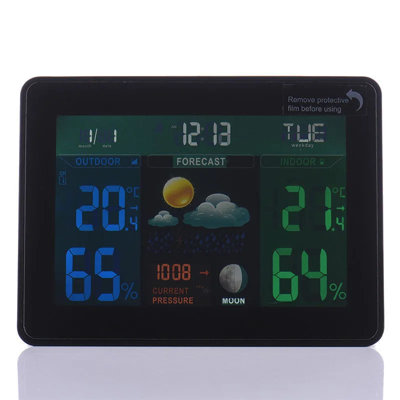 TS-70 Multi Функция беспроводной Метеостанция цифровой Температура измеритель