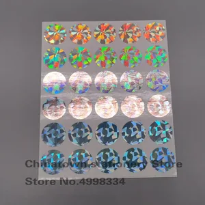 Наклейки со скретч-лазером, круглые, 1 дюйм, 150 шт.