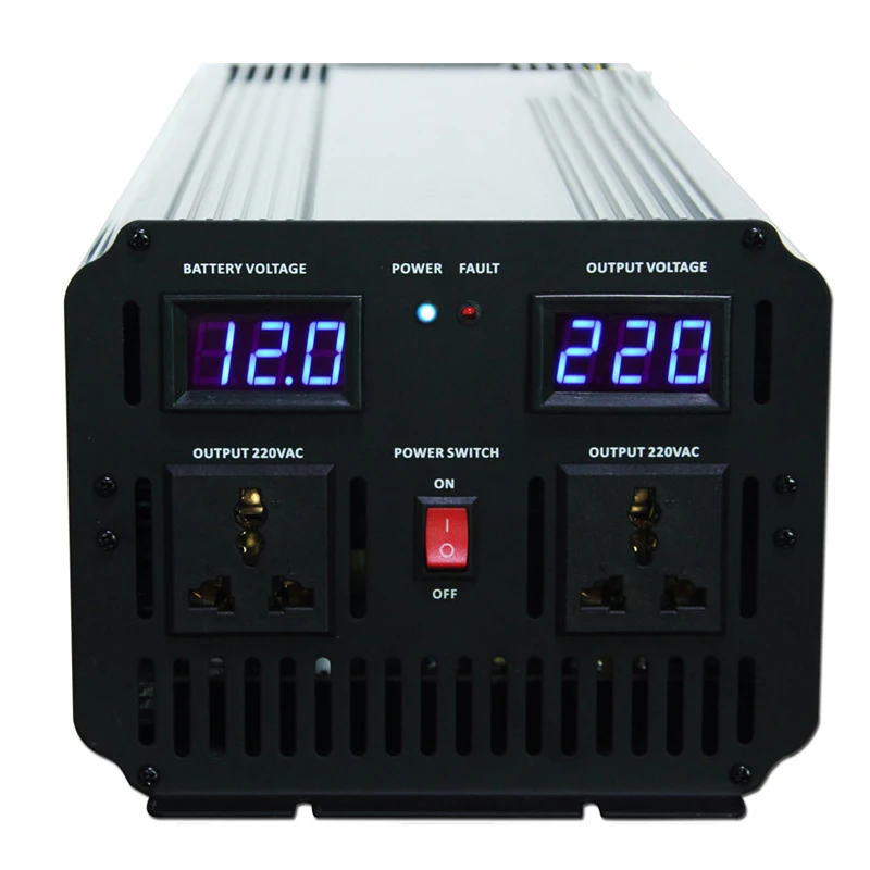 Интеллектуальный двойной LCD чистый синусоидальный инвертор DC48V к AC220V 6000W для
