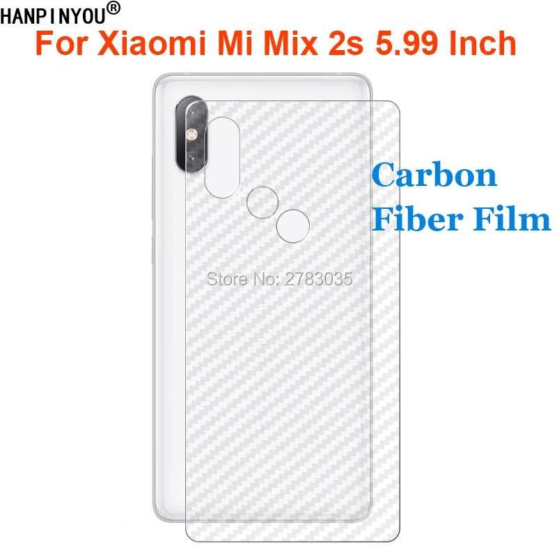 Для Xiaomi mi Mix 2 s x2s 5 99 &quotпрочный 3D Anti fingerprint прозрачный углеродного волокна назад