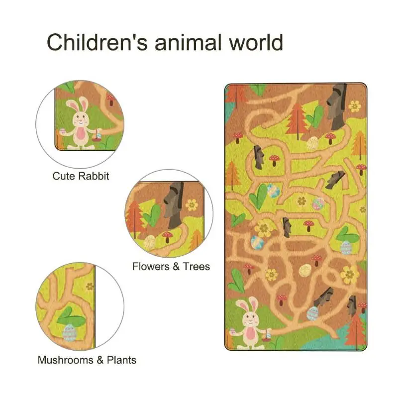 

Portable Foldable Baby Climbing Pad Puzzles Carpet Baby Play Mat Kids Rug Developing Mat Children Game Blanket for 60*100cm