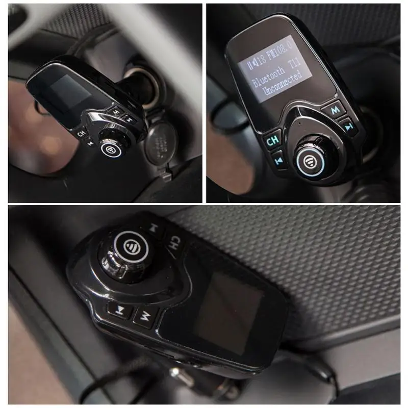 Многофункциональный 4 в 1 Bluetooth fm-передатчик с USB mp3-плеером флеш-накопители TF радио