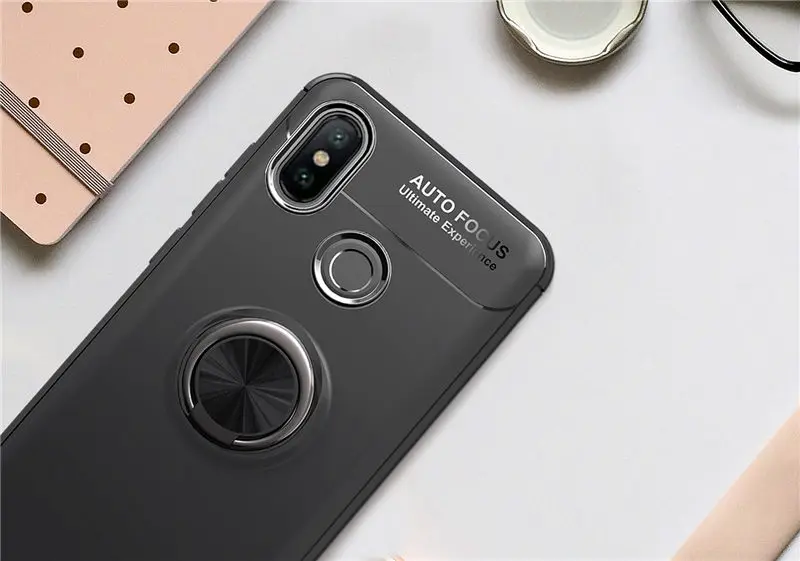 Xiaomi Mi 8 Lite Case Mi8 Cover Colored Soft Silicone TPU Skin for Magnetic Car Holder Ring Cases | Мобильные телефоны и