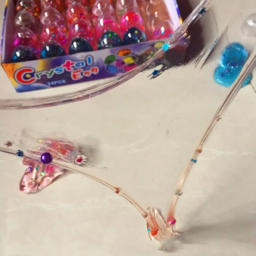 Clear Slime Fluffy Toys Electricity Creative Foam Decor Multicolor Luminous Crystal Mud Pate slime gum For | Игрушки и хобби