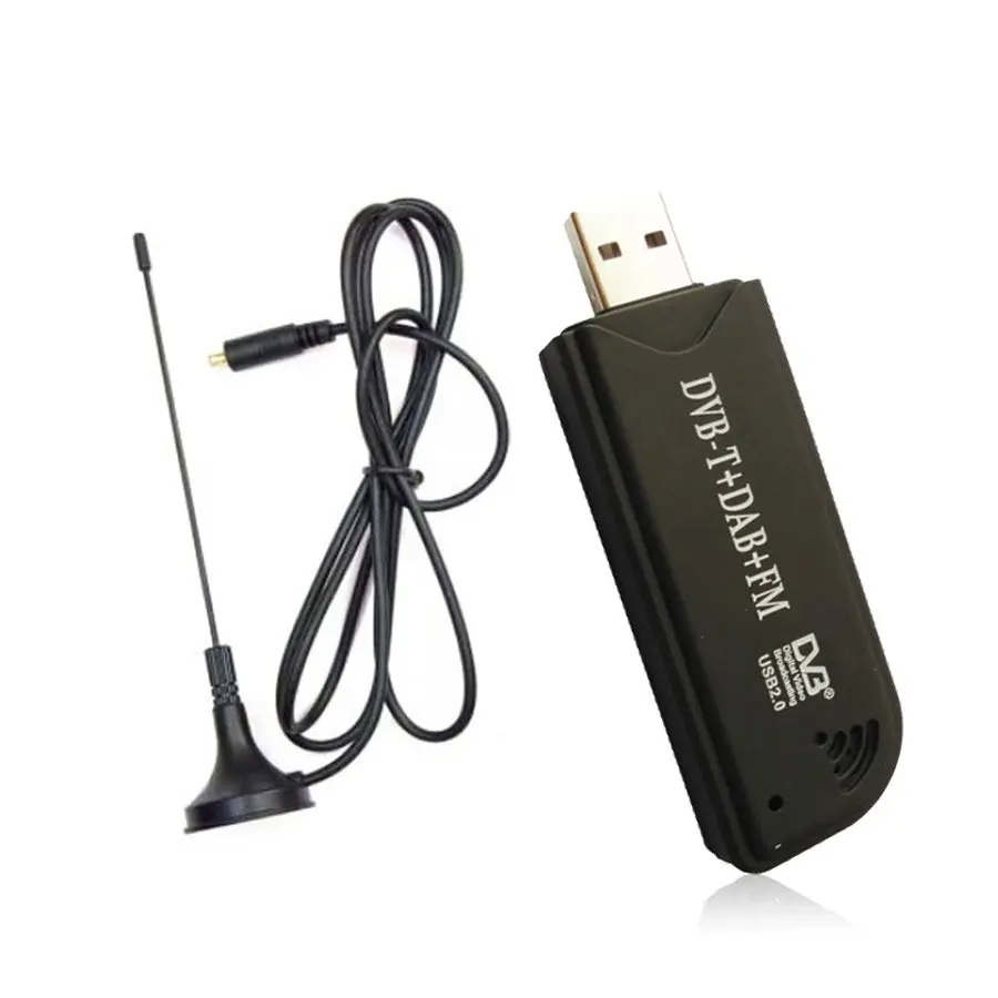 USB2.0 DAB FM DVB T RTL2832U R820T2 SDR RTL ключ палка цифровой ТВ тюнер приемник ИК пульт с