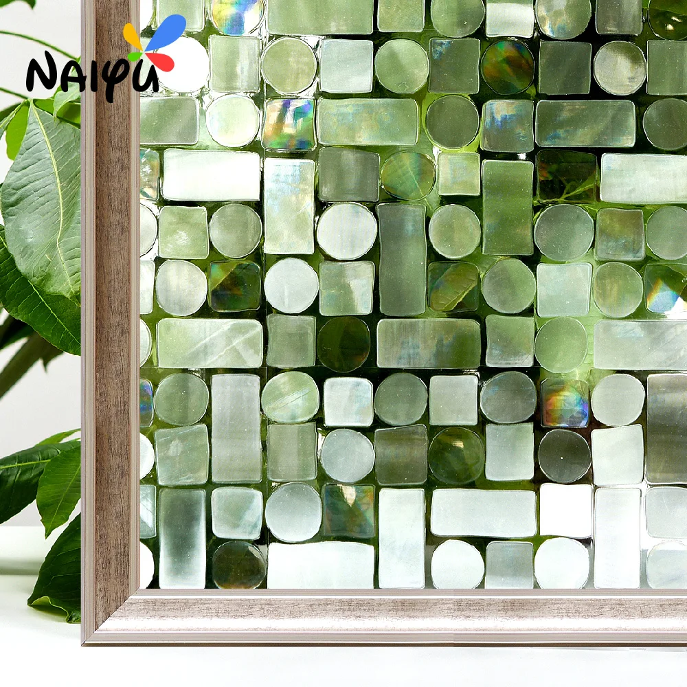 

0.3mm 3d Static Cling Dazz Pvc Heat Insulation Opaque Explosion-proof Glass Films No-glue Decorative Sticker living Window Film