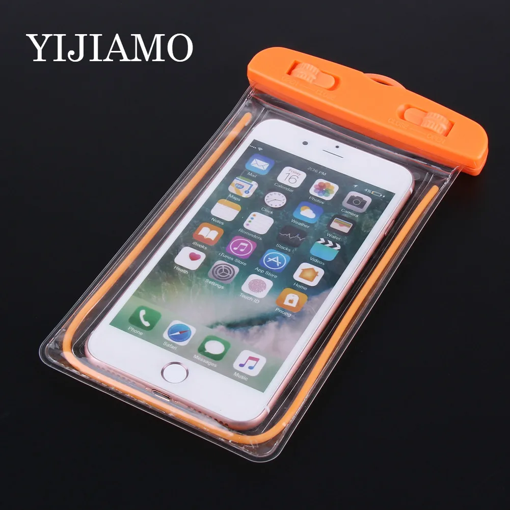 Водонепроницаемый чехол для телефона с светящейся сухой сумкой плавания