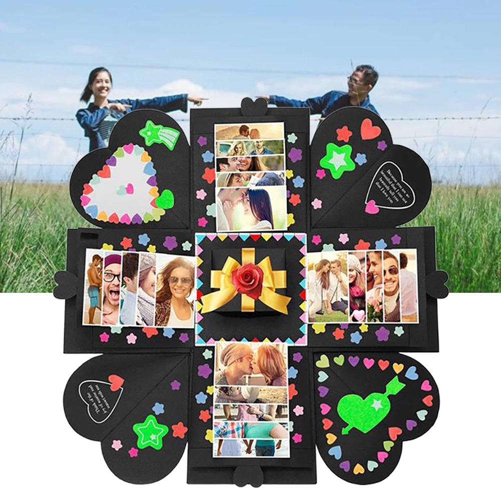 Взрывная коробка DIY ручной работы фотоальбом Романтический друг девушка любовь