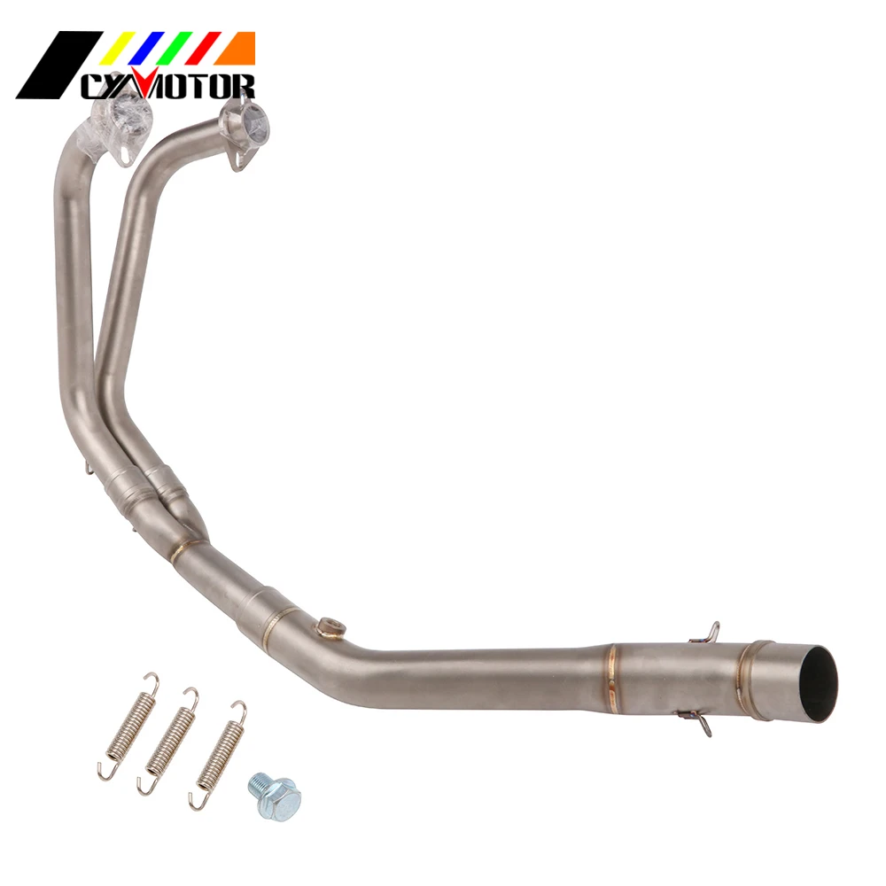 Motorcycle Middle pipe Full System Exhaust For Yamaha YZF R3 R25 2014 2015 2016 2017 2018 MT-03 MT03 MT 03 16 17 18 | Автомобили и