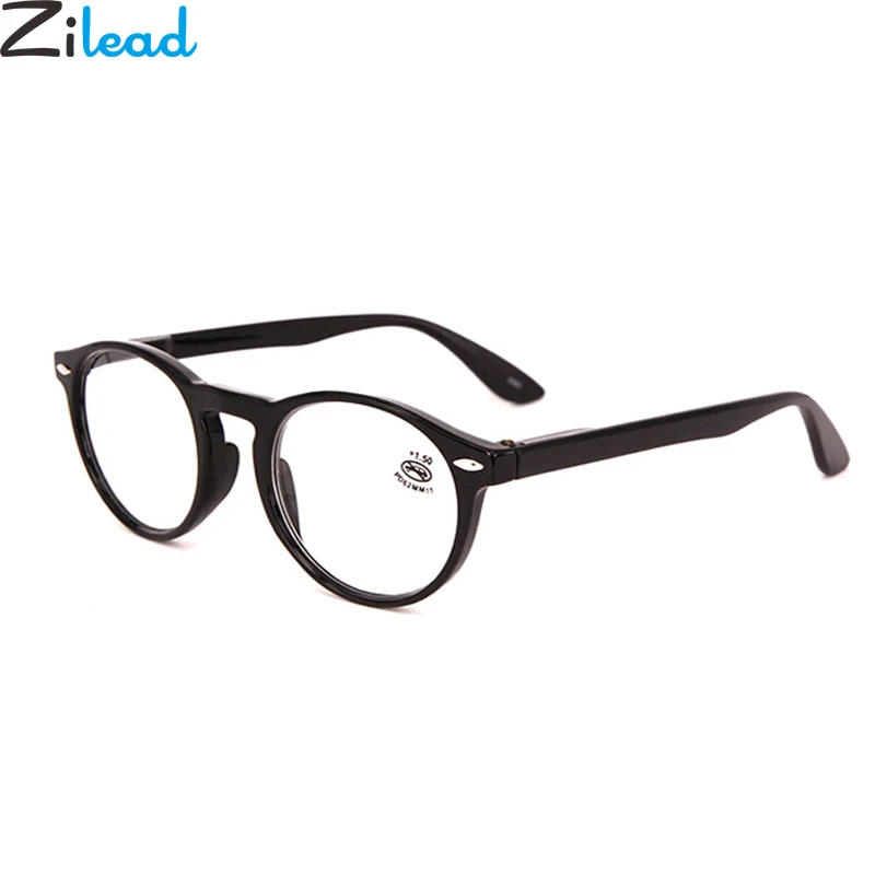 

Zilead Retro Round Reading Glasses Women&Men Transparent Lens HDPresbyopic Eyeglasses 0 +1.0 +1.5 +2.0 +2.5 +3.0 +3.5 +4.0