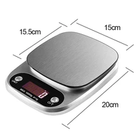 hot 10000g 10kg stainless steel digital weighing multi function food water friut milk flour lcd electronic kitchen scale