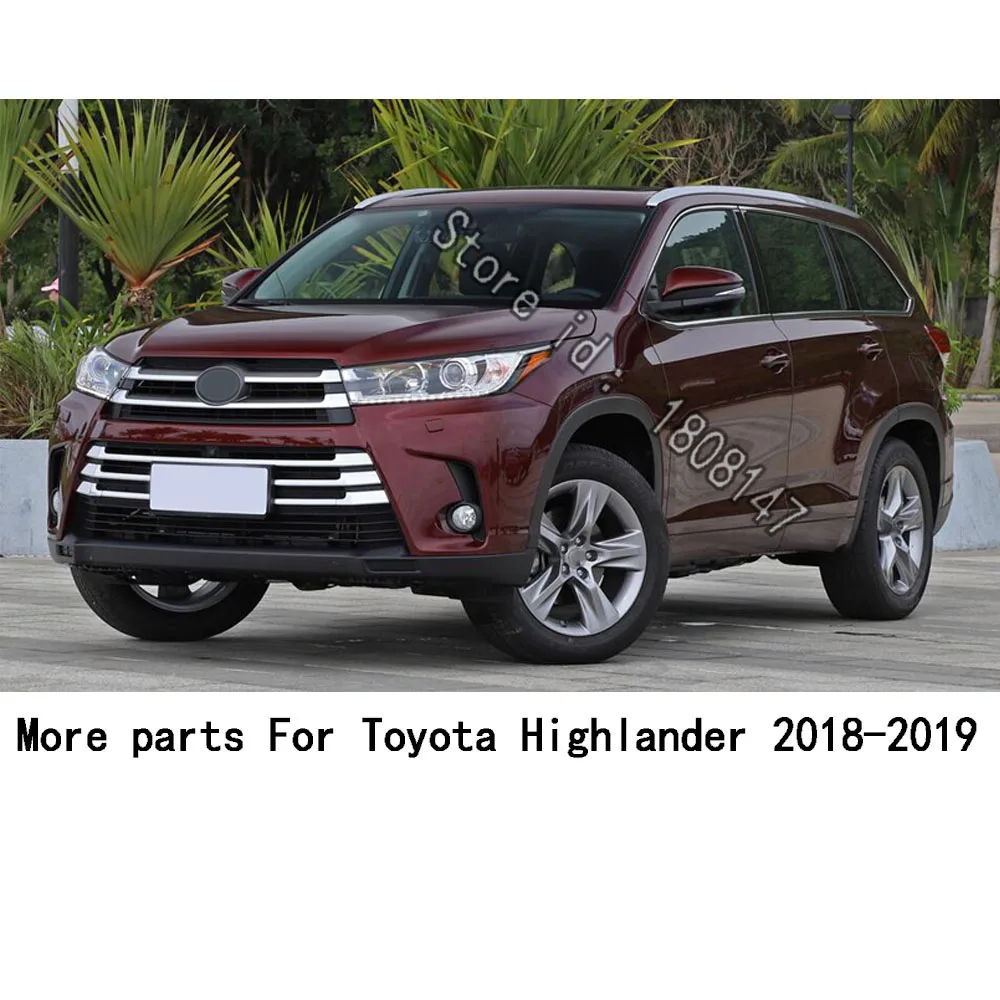 

For Toyota Highlander 2018 2019 2020 car sticker body cover Center Console Cup Holder gear armrest box trim frame parts 1pcs