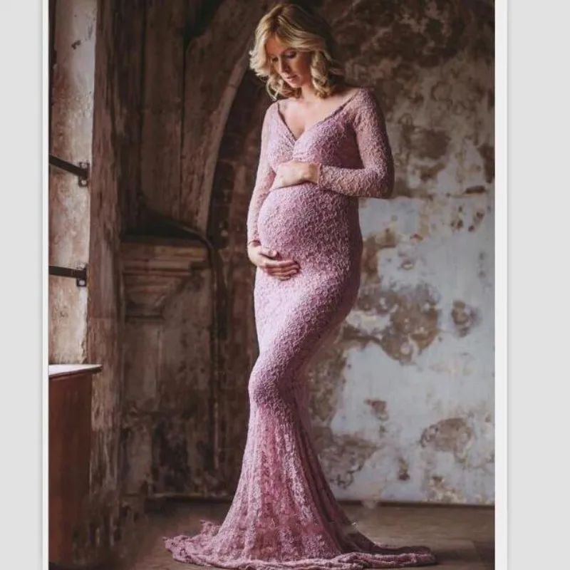 Длинные платья для беременных фотосессии макси-платье Vestidos | Мать и ребенок