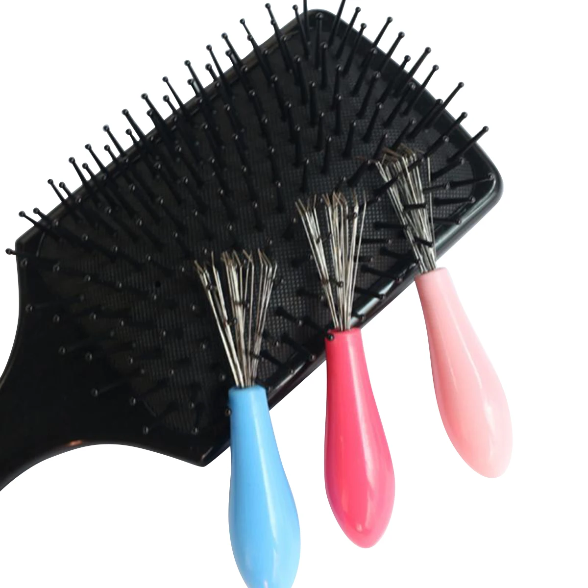 Новинка мини щетка для волос очищающая Расческа удаления dhower Salon случайный цвет