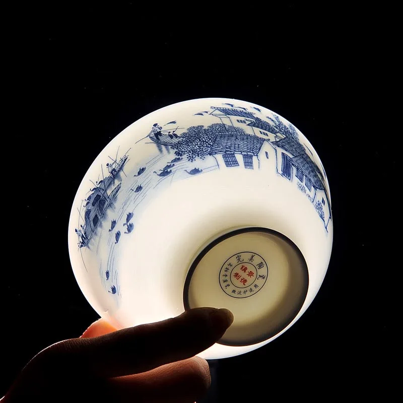 4-дюймовая/6-дюймовая миска для риса в китайском стиле керамическая с китайским