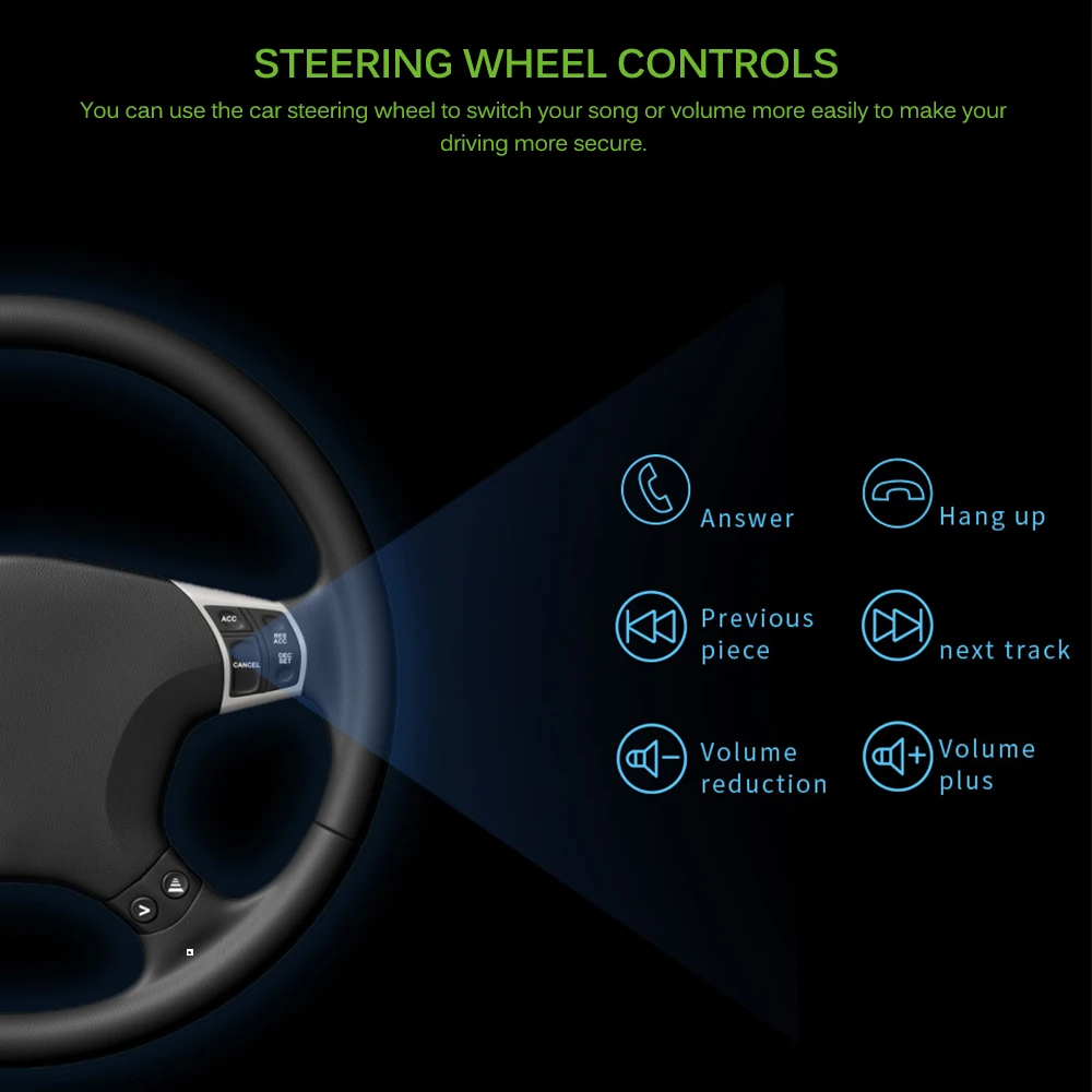 X4 7 Inch Car Mp5 Player Bluetooth Steering Wheel Control Supporting Android 8.1 IOS Electronics Remote Controller | Автомобили и