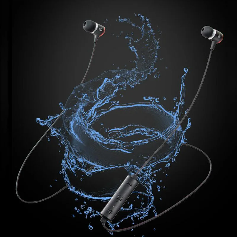 Магнитные bluetooth наушники CLAITE стерео объемные спортивные вкладыши бас проводные