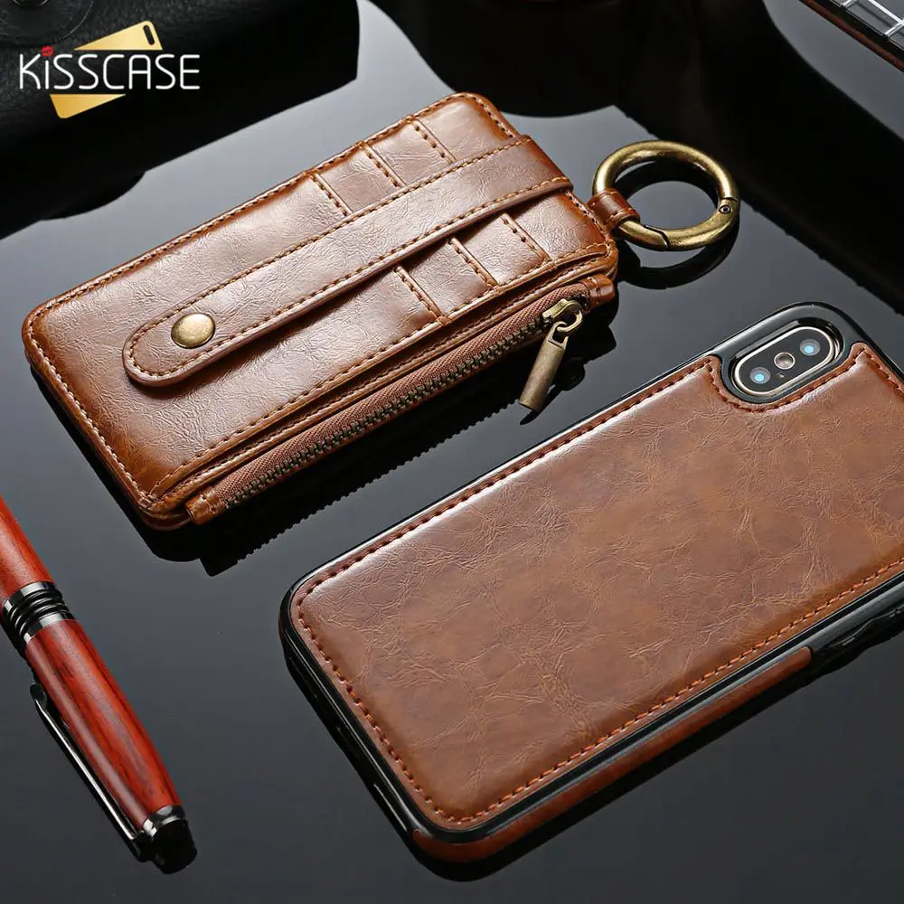 Фото Кожаный винтажный Чехол кошелек KISSCASE для Samsung Galaxy Note 8 9 S8 S9 PLUS Магнитный чехол телефона S7 S6 edge