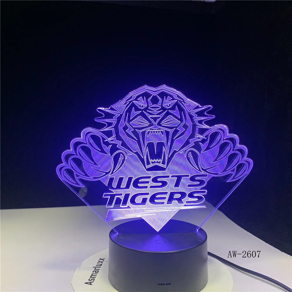 3D светодиодный ночсветильник в виде жилета Tiger Team 7 цветов с USB-портом | Лампы и