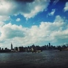 Manhattan skyline Просмотров: East River Park Williamsburg Бруклин Нью-Йорк штат США 30x12 | Дом и сад