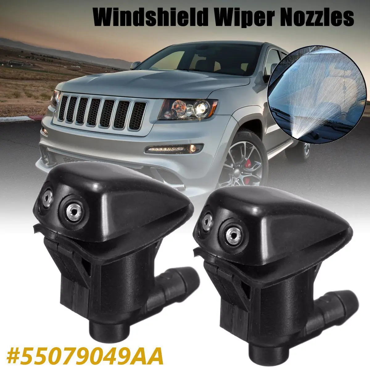 Мойка лобового стекла передняя для Jeep Grand Cherokee 05 10 55079049AA 2005 2010 1 шт.|nozzle|nozzle wipernozzle