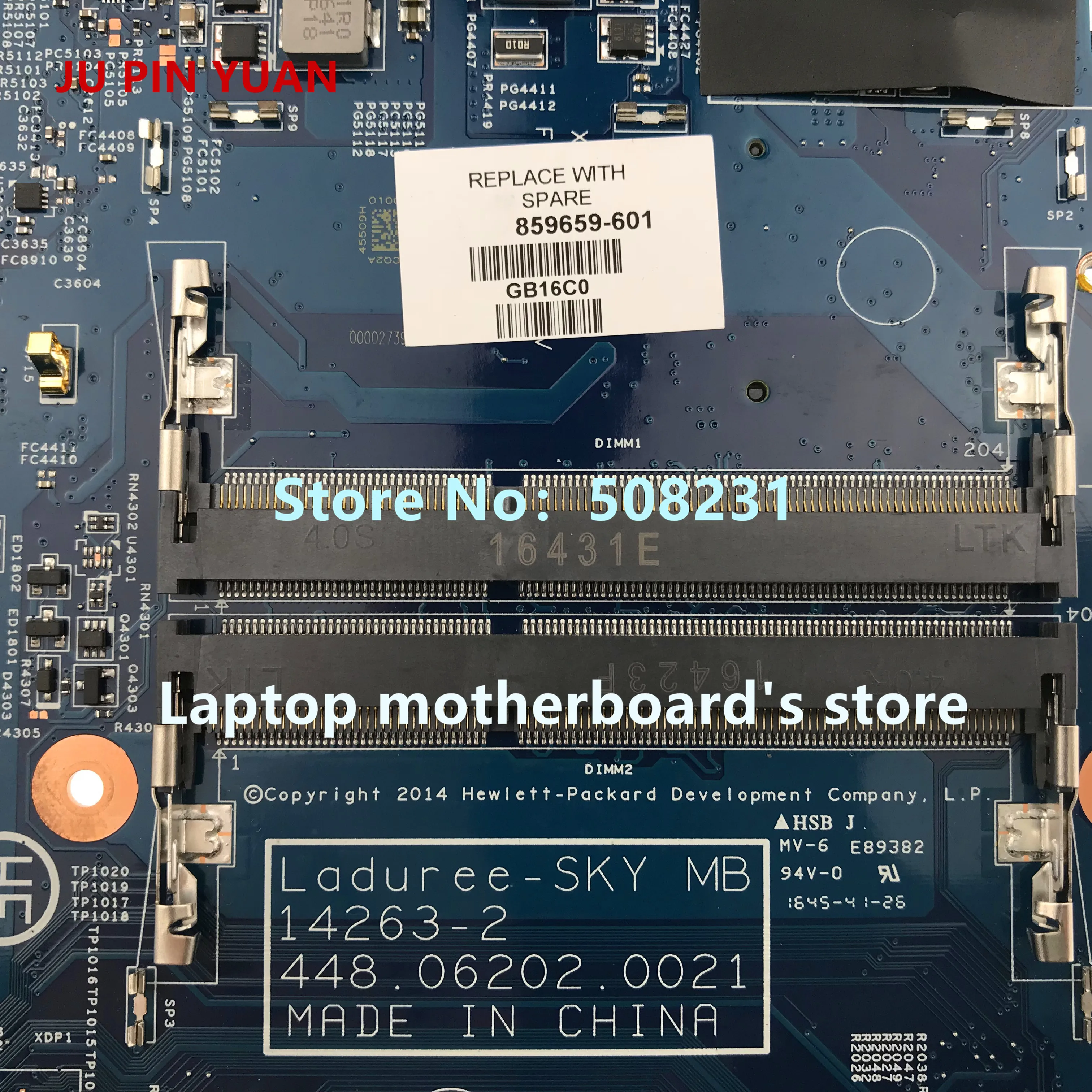 Материнская плата JU PIN YUAN 858872-601 448.07N06.002N для HP ENVY X360 восстановленная