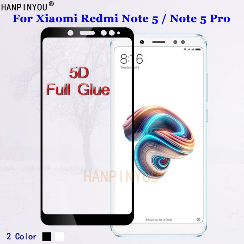 Для Xiaomi Redmi Note5 / Note 5 Pro 99 &quot5D полное клеевое покрытие с полным покрытием