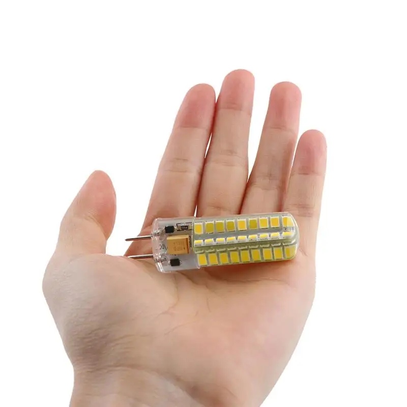 1 шт. Led 12 В G6.35 лампочка 72 Светодиодная лампа светильник AC DC SMD 2835 Точечный 360 Угол